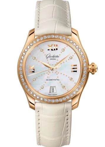Lady Serenade Rose Gold / Diamond / MOP - Index Line / Alligator - Folding