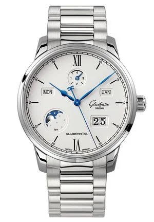 Senator Excellence Perpetual Calendar Stainless Steel / Silver / Bracelet