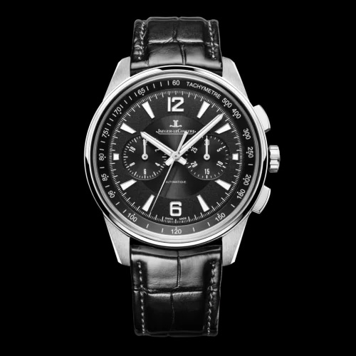 Polaris Chronograph Stainless Steel / Black / Alligator