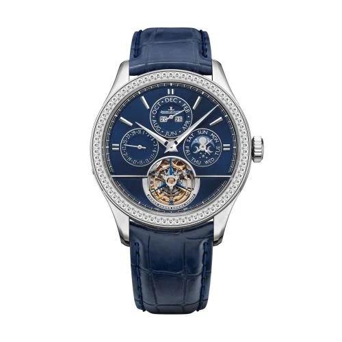 Master Grande Tradition Tourbillon Cylindrique Quantième Perpétuel Platinum - Diamond / Blue
