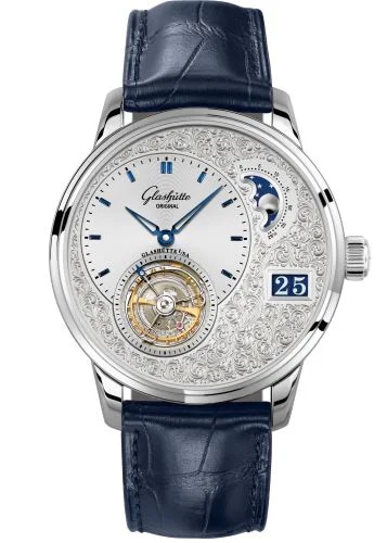 PanoLunar Tourbillon Platinum / Hand-Engraved / Alligator / Folding