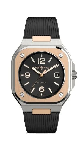 BR 05 Stainless Steel / Rose Gold / Black / Rubber