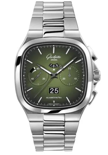 Seventies Chronograph Panorama Date Green / Bracelet