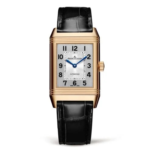 Reverso Classic Medium Duetto Pink Gold / Silver / Alligator