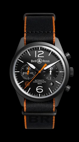 BR 126 Carbon Orange Chronograph