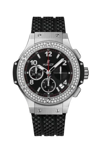 Big Bang Original 41 Stainless Steel - Diamond / Black / Rubber