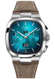 Seventies Chronograph Panorama Date Turquoise / Nubuck / Folding