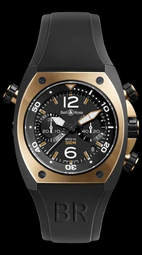 BR 02 92 Chronograph Rose Gold & Carbon