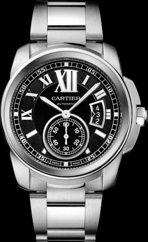 Calibre de Cartier 42 Stainless Steel / Black / Bracelet