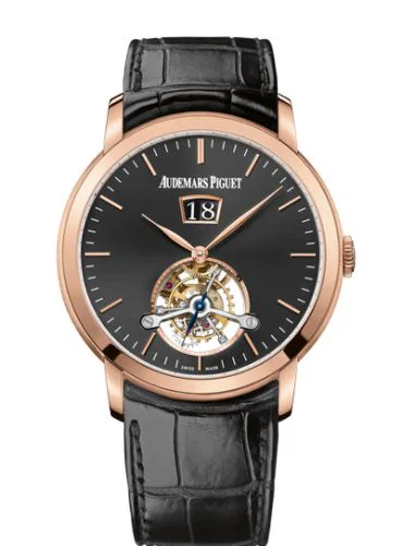 Jules Audemars Tourbillon Grande Date Pink Gold / Black