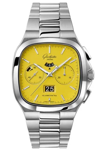Seventies Chronograph Panorama Date Yellow / Bracelet