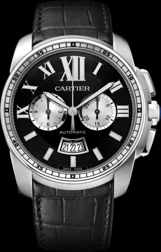 Calibre de Cartier Chronograph Stainless Steel / Black