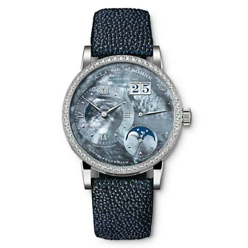 Little Lange 1 Moonphase White Gold - Diamond / Blue MOP