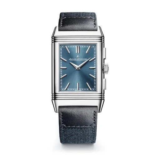 Reverso Tribute Chronograph Stainless Steel / Blue
