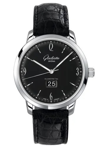 Sixties Panorama Date Stainless Steel / Black / Alligator / Pin