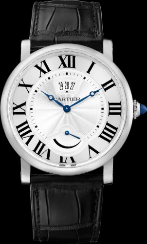Rotonde de Cartier Calendar Aperture and Power Reserve Stainless Steel / Silver
