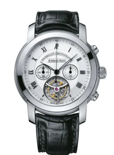 Jules Audemars Tourbillon Chronograph White Gold / Silver