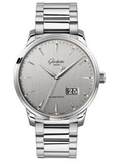 Senator Excellence Panorama Date Stainless Steel / Grey / Bracelet