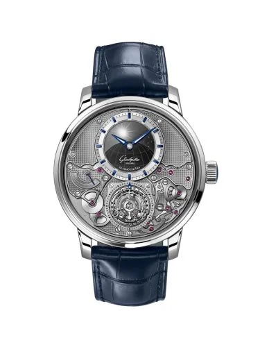 Senator Chronometer Flyback Tourbillon Platinum / Silver
