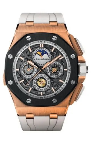 Royal Oak OffShore 26571 Grande Complication Pink Gold Ceramic / White
