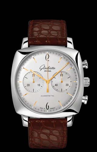 Sixties Square Chronograph Stainless Steel / Silver