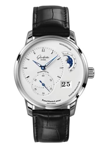 PanoMatic Lunar Stainless Steel / Silver / Alligator / Folding