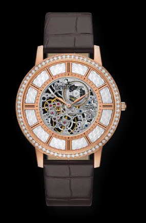 Master Ultra Thin Squelette Red Gold Diamond