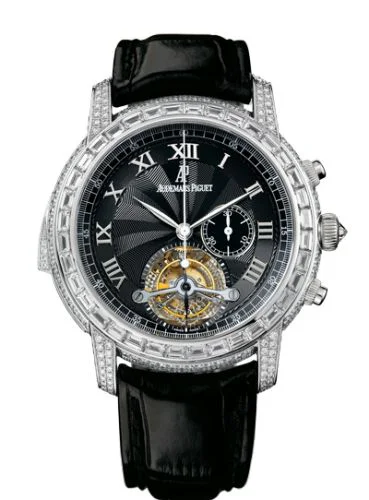 Jules Audemars Minute Repeater Tourbillon Chronograph White Gold / Diamond / Black