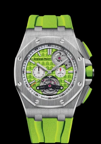 Royal Oak Offshore Tourbillon Chronograph Selfwinding Stainless Steel / Green