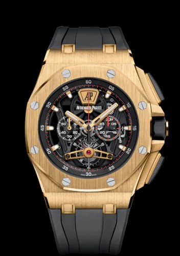 Royal Oak Offshore Tourbillon Chronograph Openworked Yellow Gold / Rubber