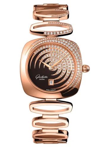 Pavonina  Date Red Gold / Diamond / Cold Enamel Brown / Bracelet