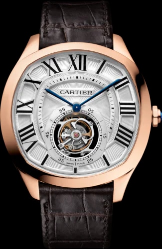 Drive de Cartier Flying Tourbillon Pink Gold / Silver