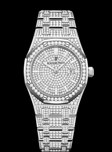Royal Oak 33 Quartz White Gold / Diamond / Silver / Bracelet