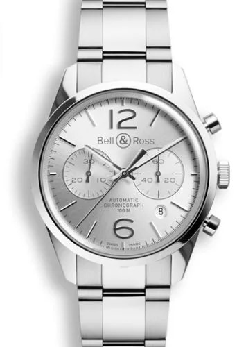 BR 126 Officer Silver Chronograph