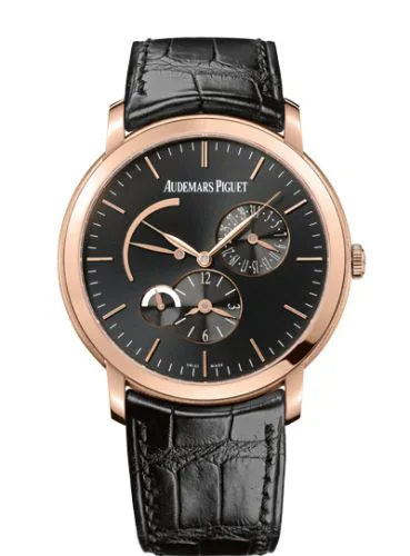 Jules Audemars 26380 Dual Time Pink Gold / Black