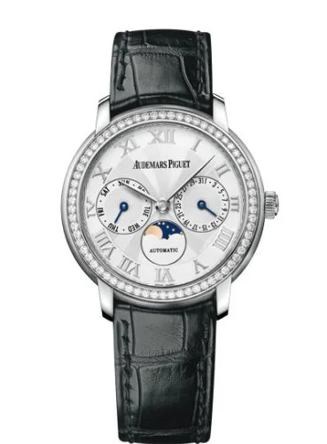 Jules Audemars Day & Date White Gold / Diamond / Silver