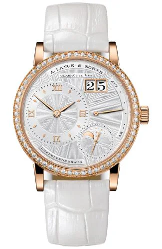 Kleine Lange 1 Moonphase Pink Gold / Silver