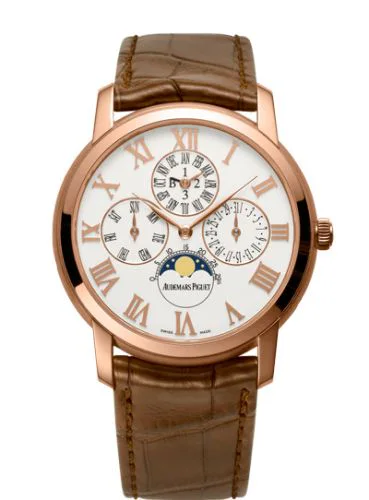 Jules Audemars Dragon Perpetual Calendar Pink Gold / White