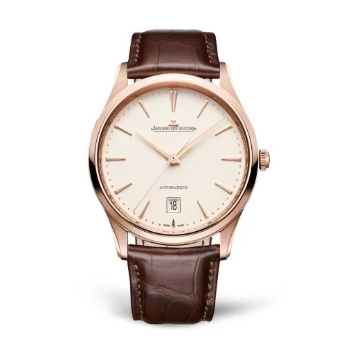 Master Ultra Thin Date Pink Gold / Eggshell / Alligator