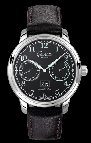 Senator Observer Stainless Steel / Black / Calf - Folding