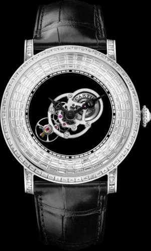 Rotonde de Cartier Astromystérieux Platinum / Baguette