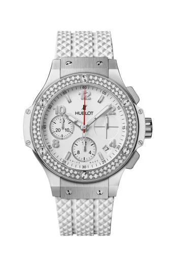 Big Bang Original 41 Stainless Steel - Diamond / White / Rubber