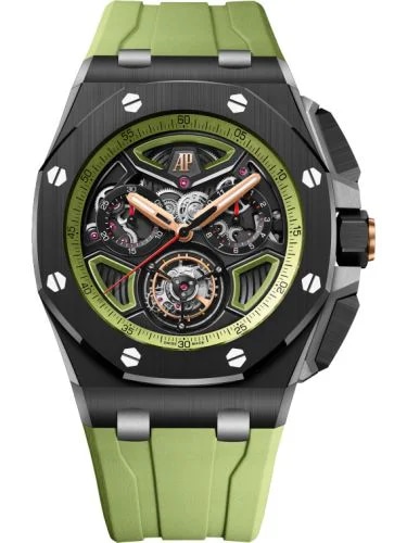 Royal Oak Offshore Flying Tourbillon Chronograph Ceramic - Titanium / Green