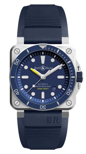 BR 03-92 Diver Stainless Steel / Blue