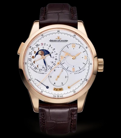 Duomètre Quantième Lunaire Pink Gold / Silver / Alligator