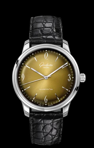 Sixties Stainless Steel / Iconic Golden / Alligator