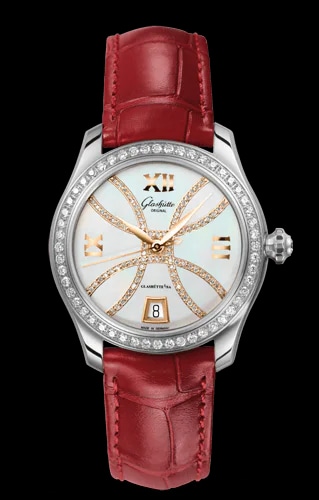 Lady Serenade Stainless Steel / Diamond / MOP - Index Line / Alligator