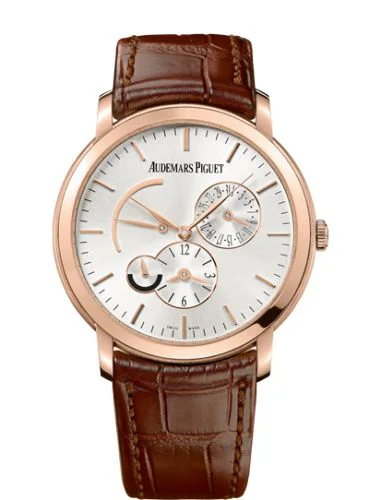 Jules Audemars 26380 Dual Time Pink Gold / Silver
