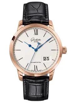 Senator Excellence Panorama Date Red Gold / Silver / Alligator - Folding