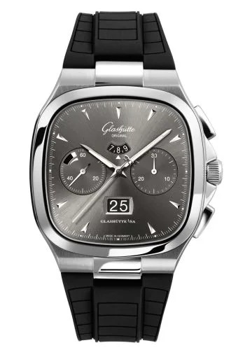 Seventies Chronograph Panorama Date Ruthenium / Rubber / Folding